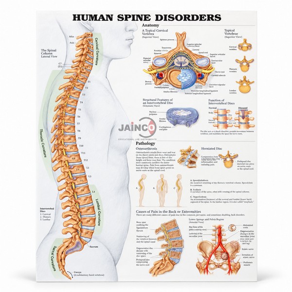 Human Spinal Cord Chart